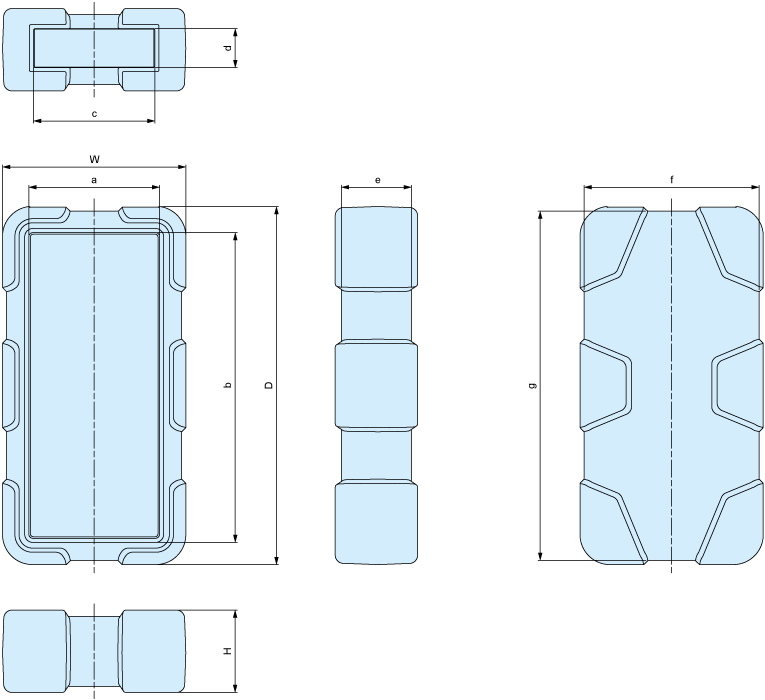 Silicone cover dimensions