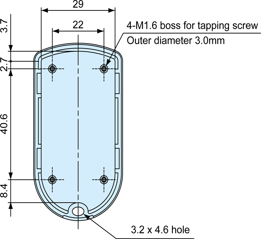Flat cover (Internal view)