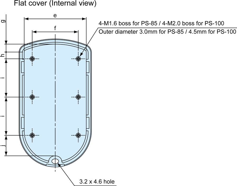 Flat cover (Internal view)