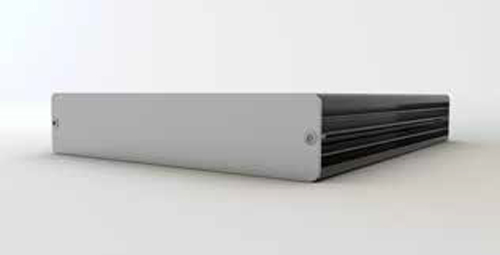 MGSI desktop enclosure with cooling fins